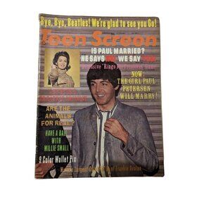 Teen Screen 10/1964-SMH Pubs-Beatles-Paul McCartney-Ringo-Annette-The Animals-P